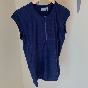 Athleta cap sleeve zipper tank